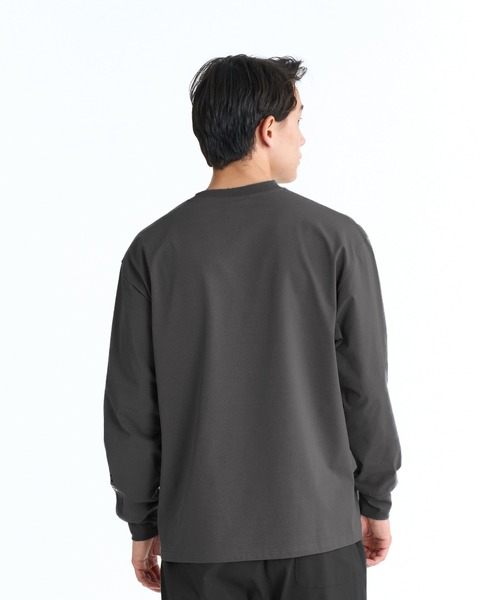 REEF（リーフ）の「REEF 1POINT LOGO RASH LS T 長袖ラッシュTシャツ / 別売りセットアップ対応【2026年春夏モデル】/リーフ水陸両用UVカットストレッチ長袖ロンT（Tシャツ/カットソー・メンズ・カーキ/ブラック/ホワイト・MEDIUM/LARGE/SMALL/X-LARGE）」の5枚目の写真