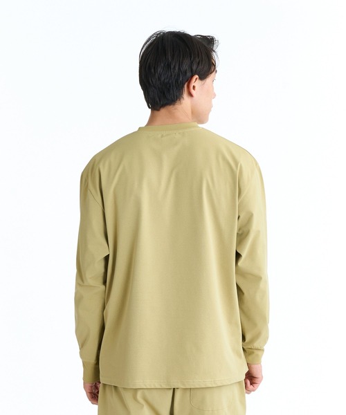 REEF（リーフ）の「REEF 1POINT LOGO RASH LS T 長袖ラッシュTシャツ / 別売りセットアップ対応【2026年春夏モデル】/リーフ水陸両用UVカットストレッチ長袖ロンT（Tシャツ/カットソー・メンズ・カーキ/ブラック/ホワイト・MEDIUM/LARGE/SMALL/X-LARGE）」の6枚目の写真