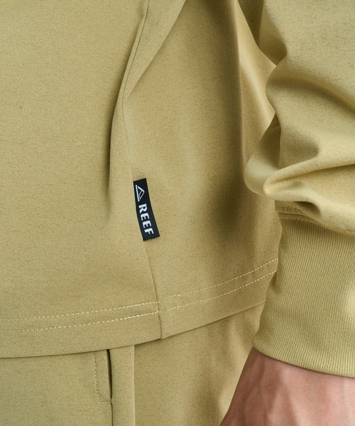 REEF（リーフ）の「REEF 1POINT LOGO RASH LS T 長袖ラッシュTシャツ / 別売りセットアップ対応【2026年春夏モデル】/リーフ水陸両用UVカットストレッチ長袖ロンT（Tシャツ/カットソー・メンズ・カーキ/ブラック/ホワイト・MEDIUM/LARGE/SMALL/X-LARGE）」の9枚目の写真