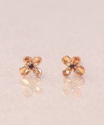 NOIR DE POUPEE（ノワールドプーペ）の「【WEB限定】K18vermeil ミニブルーム 天然石ピアス（ピアス（両耳用））」
