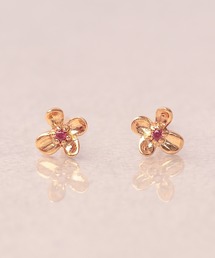 NOIR DE POUPEE（ノワールドプーペ）の「【WEB限定】K18vermeil ミニブルーム 天然石ピアス（ピアス（両耳用））」