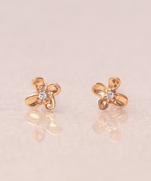 NOIR DE POUPEE（ノワールドプーペ）の「【WEB限定】K18vermeil ミニブルーム 天然石ピアス（ピアス（両耳用））」