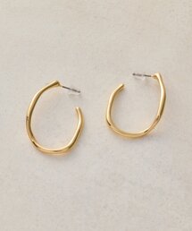 【GOLDY】ウェービーフープピアス