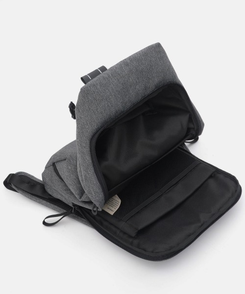 Cote&Ciel（コートエシエル）の「【cote&ciel/コートエシエル】 Saru EcoYarn Black Melange（バックパック/リュック・メンズ・ブラック・FREE）」の8枚目の写真