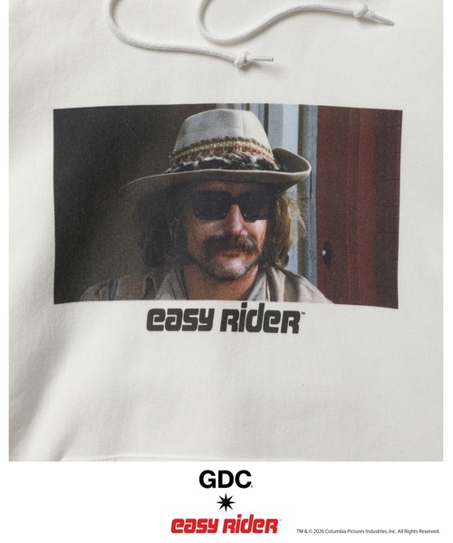 GDC(ジーディーシー)の「【Easy Rider×GDC】Billy Hoodie(パーカー・メンズ・ホワイト/ブラック・SMALL/MEDIUM/LARGE/X-LARGE)」の7枚目の写真
