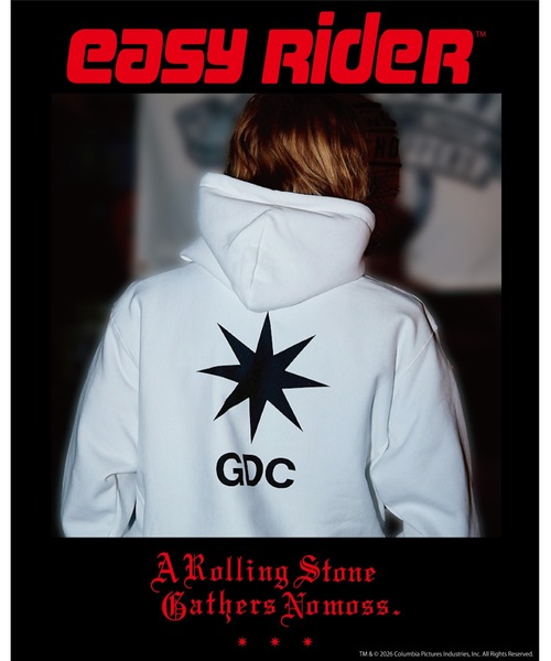 GDC(ジーディーシー)の「【Easy Rider×GDC】Billy Hoodie(パーカー・メンズ・ホワイト/ブラック・SMALL/MEDIUM/LARGE/X-LARGE)」の4枚目の写真