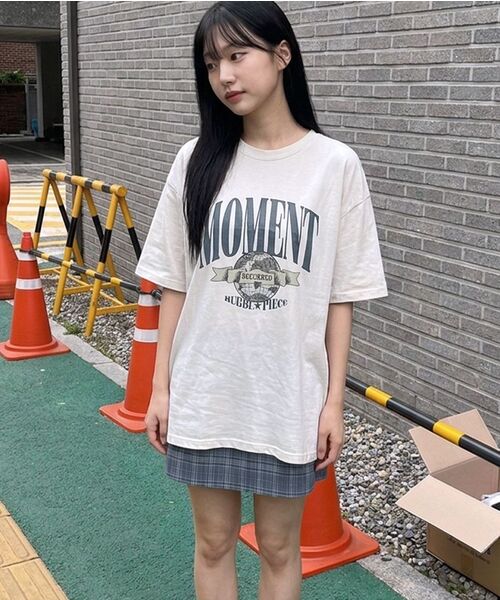 BUBBLPIECE（バブルピース）の「[男女共用] モーメントピグメントTシャツ_ホワイト（Tシャツ/カットソー・レディース・その他・MEDIUM/LARGE）」の7枚目の写真