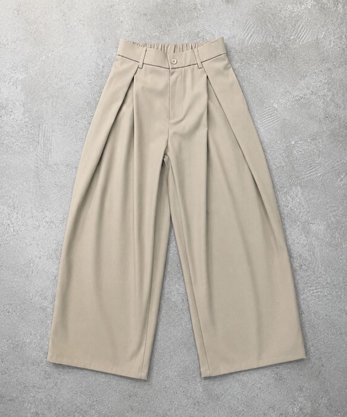 CALIFORNIA OUTFITTERS(カリフォルニア アウトフィッターズ)の「5C7 ボックスタックワイドスラックス(スラックス・メンズ・ブラック/ベージュ/グレー・M/L/XXL/XL)」の5枚目の写真