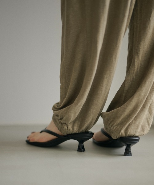 LAULEN(ローレン)の「gathered wide easy pants /ギャザーワイドイージーパンツ(その他パンツ・レディース・カーキ/ホワイト・FREE)」の10枚目の写真