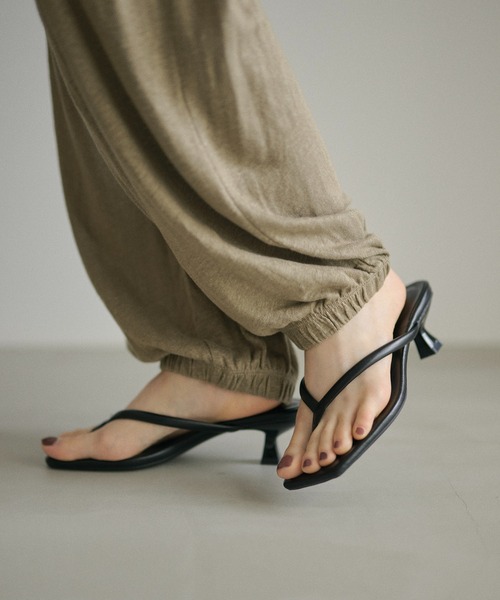 LAULEN(ローレン)の「gathered wide easy pants /ギャザーワイドイージーパンツ(その他パンツ・レディース・カーキ/ホワイト・FREE)」の11枚目の写真
