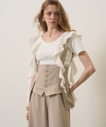Ruffle Ribbon Swing Tops