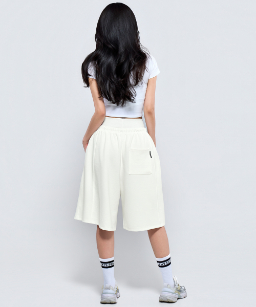 PHYSICAL GARMENTS（フィジカルガーメンツ）の「P5071 ウィメンズレイヤードバermudaパンツ [3COLOR]（その他パンツ・レディース・グレー/ブラック/アイボリー・MEDIUM/SMALL）」の22枚目の写真