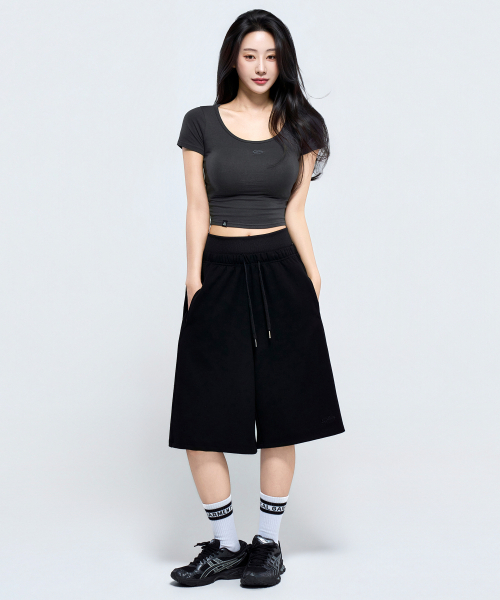 PHYSICAL GARMENTS（フィジカルガーメンツ）の「P5071 ウィメンズレイヤードバermudaパンツ [3COLOR]（その他パンツ・レディース・グレー/ブラック/アイボリー・MEDIUM/SMALL）」の18枚目の写真