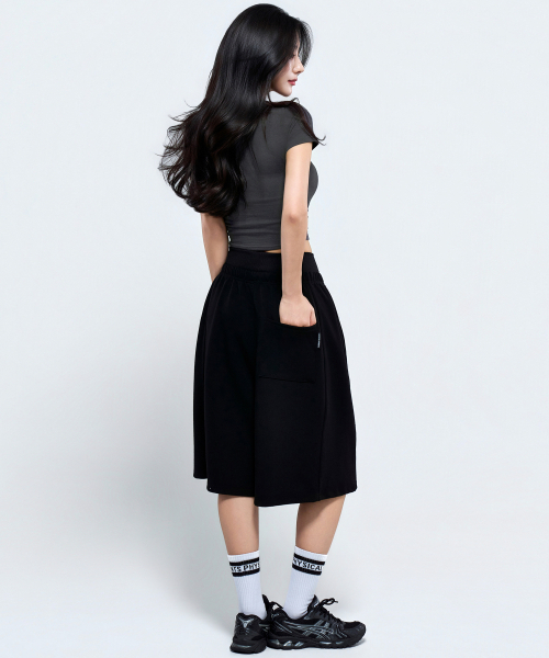 PHYSICAL GARMENTS（フィジカルガーメンツ）の「P5071 ウィメンズレイヤードバermudaパンツ [3COLOR]（その他パンツ・レディース・グレー/ブラック/アイボリー・MEDIUM/SMALL）」の12枚目の写真