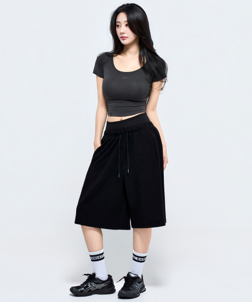 PHYSICAL GARMENTS（フィジカルガーメンツ）の「P5071 ウィメンズレイヤードバermudaパンツ [3COLOR]（その他パンツ・レディース・グレー/ブラック/アイボリー・MEDIUM/SMALL）」の11枚目の写真