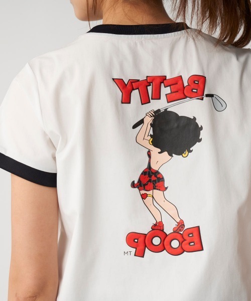 BETTY BOOP(ベティ・ブープ)の「【Loudmouth:ラウドマウス】レディース ベティ・ブープ / BETTY BOOPコラボTシャツ(Tシャツ/カットソー・レディース・ブラック/ホワイト・SMALL/MEDIUM/LARGE/X-LARGE)」の8枚目の写真