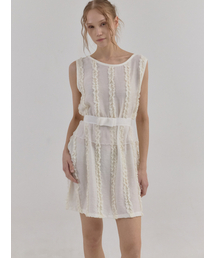 Soft Veil Garden Lace Dress_Cream
