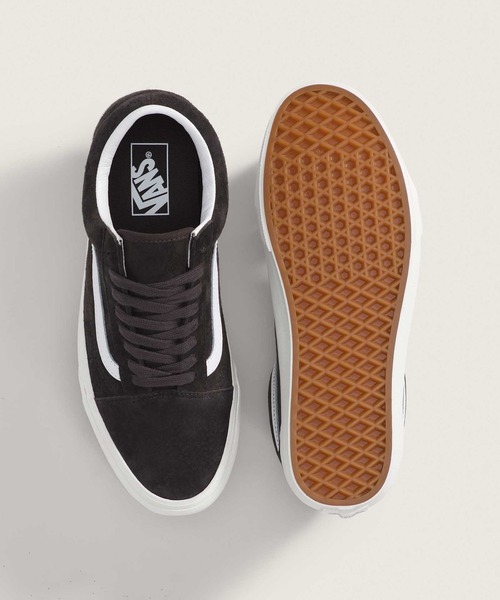 VANS(バンズ)の「オールドスクール ピッグスエード / Old Skool PIG SUEDE After Dark VN000D7ZY7U1(スニーカー・メンズ・ダークブラウン・11.5/8.5/8/7/6.5/6/5.5/5/4.5)」の3枚目の写真