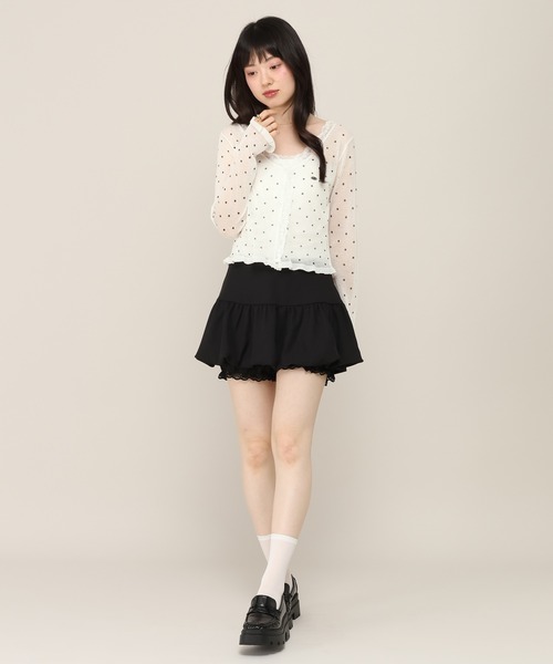 Heather(ヘザー)の「レイヤードバルーンミニスカート 1051887(スカート・レディース・ドット/オフホワイト/ブラック・S/M)」の20枚目の写真