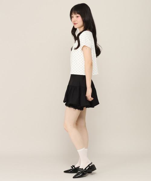 Heather(ヘザー)の「レイヤードバルーンミニスカート 1051887(スカート・レディース・ドット/オフホワイト/ブラック・S/M)」の15枚目の写真