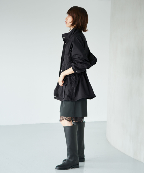 IENA（イエナ）の「《手洗い可》撥水ポリエステルツイルユーティリティジャケット（その他アウター・レディース・カーキ/ブラック・FREE）」の13枚目の写真