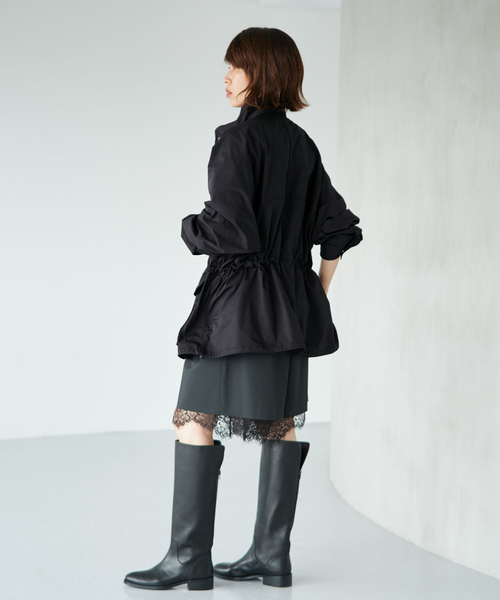 IENA（イエナ）の「《手洗い可》撥水ポリエステルツイルユーティリティジャケット（その他アウター・レディース・カーキ/ブラック・FREE）」の14枚目の写真