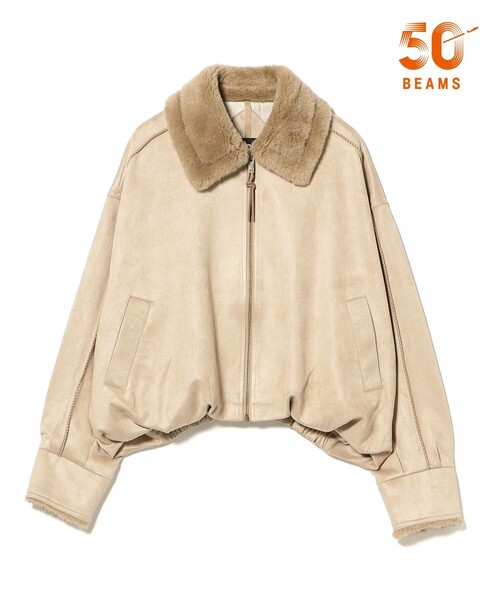 Ray BEAMS(レイビームス)の「UGG(R) / Coleta Bubble Jacket(ブルゾン・レディース・ベージュ・SMALL)」の1枚目の写真