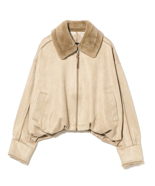 Ray BEAMS(レイビームス)の「UGG(R) / Coleta Bubble Jacket(ブルゾン・レディース・ベージュ・SMALL)」の2枚目の写真