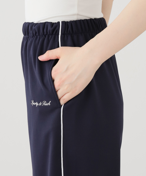 SPORTY&RICH(スポーティアンドリッチ)の「SPORTY&RICH/スポーティアンドリッチ Signature Logo Retro Track Pant パンツ(その他パンツ・レディース・ネイビー・SMALL)」の10枚目の写真