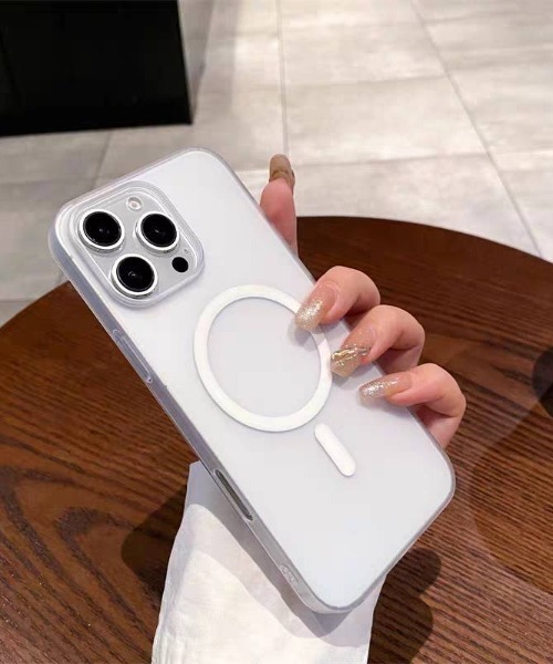 MagSafe対応】軽量 マットタイプ シンプル マグネット iPhone ケース