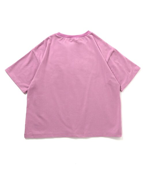 algy（アルジー）の「スタッズロゴアップリケ半袖Tシャツ（Tシャツ/カットソー・キッズ・ピンク/ラベンダー/チャコール・160/150/140/130）」の11枚目の写真