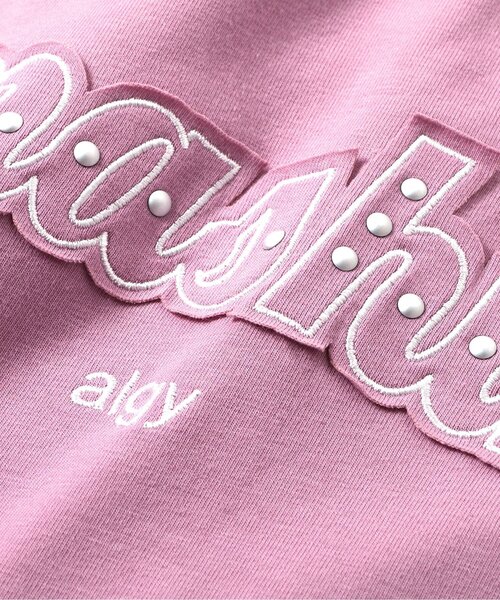 algy（アルジー）の「スタッズロゴアップリケ半袖Tシャツ（Tシャツ/カットソー・キッズ・ピンク/ラベンダー/チャコール・160/150/140/130）」の12枚目の写真