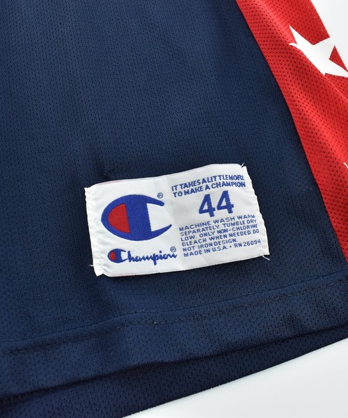 LABORATORY R（ラボラトリーアール）の「【USED】90's Champion "TEAM USA #14" バスケ ゲームシャツ USA製（タンクトップ・メンズ・ネイビー・MEDIUM）」の3枚目の写真