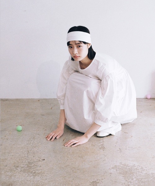 shesaidthat(シーセッドザット)の「shesaidthat - ギャザーワンピース / Gather Dress(ワンピース・レディース・ネイビー/ホワイト・FREE)」の11枚目の写真