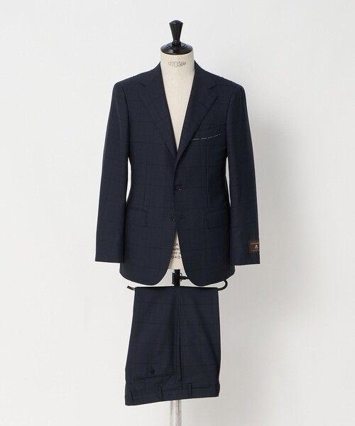UNITED ARROWS(ユナイテッドアローズ)の「シャドーグレンプレイド シングル 3ボタン スーツ REGULAR MODEL(セットアップ・メンズ・ネイビー・50/46/48)」の1枚目の写真