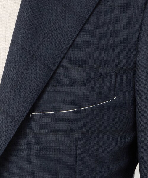 UNITED ARROWS(ユナイテッドアローズ)の「シャドーグレンプレイド シングル 3ボタン スーツ REGULAR MODEL(セットアップ・メンズ・ネイビー・50/46/48)」の9枚目の写真
