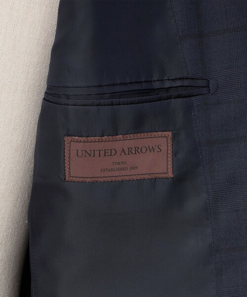 UNITED ARROWS(ユナイテッドアローズ)の「シャドーグレンプレイド シングル 3ボタン スーツ REGULAR MODEL(セットアップ・メンズ・ネイビー・50/46/48)」の13枚目の写真
