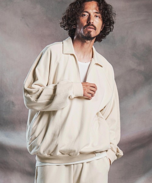 ms6605-Sweat Skipper Polo スウェットポロシャツ(AG07-024acg