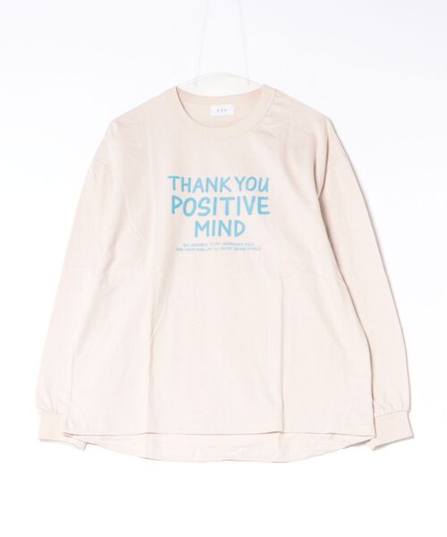 FOV(フォブ)の「フォブ POSITIVE MIND L/S Tシャツ(Tシャツ/カットソー・レディース・チャコールグレー/ブラック/ベージュ系その他・F)」の3枚目の写真