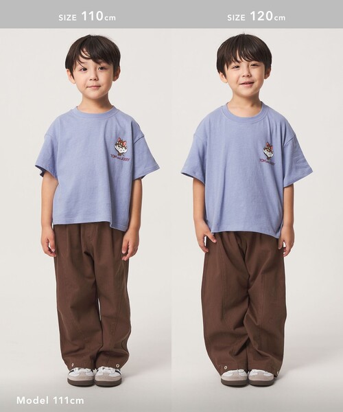 green label relaxing（グリーンレーベルリラクシング）の「2WAY ツイル スナップ パンツ / キッズ 100cm-160cm（チノパンツ・キッズ・ブラック/ブラウン系・110cm/100cm/120cm/130cm/140cm/150cm/160cm）」の16枚目の写真