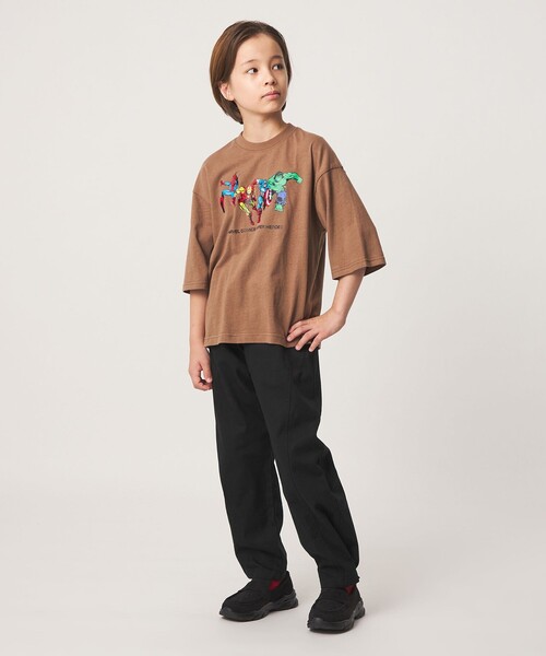 green label relaxing（グリーンレーベルリラクシング）の「2WAY ツイル スナップ パンツ / キッズ 100cm-160cm（チノパンツ・キッズ・ブラック/ブラウン系・110cm/100cm/120cm/130cm/140cm/150cm/160cm）」の12枚目の写真