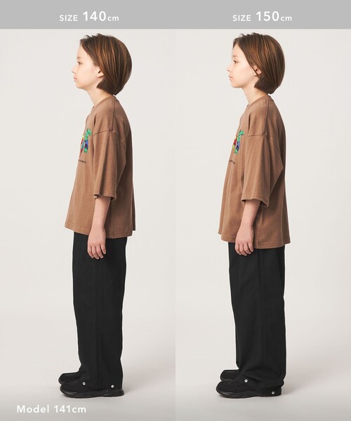 green label relaxing（グリーンレーベルリラクシング）の「2WAY ツイル スナップ パンツ / キッズ 100cm-160cm（チノパンツ・キッズ・ブラック/ブラウン系・110cm/100cm/120cm/130cm/140cm/150cm/160cm）」の10枚目の写真