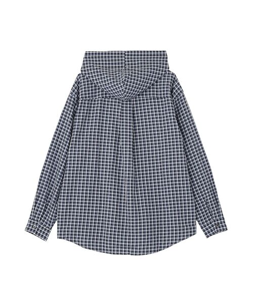 CRAFT STANDARD BOUTIQUE(クラフトスタンダードブティック)の「チェックフードシャツ(シャツ/ブラウス・メンズ・ブラック/ブラウン/ホワイト・L/M)」の5枚目の写真