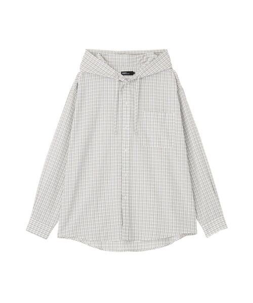 CRAFT STANDARD BOUTIQUE(クラフトスタンダードブティック)の「チェックフードシャツ(シャツ/ブラウス・メンズ・ブラック/ブラウン/ホワイト・L/M)」の14枚目の写真