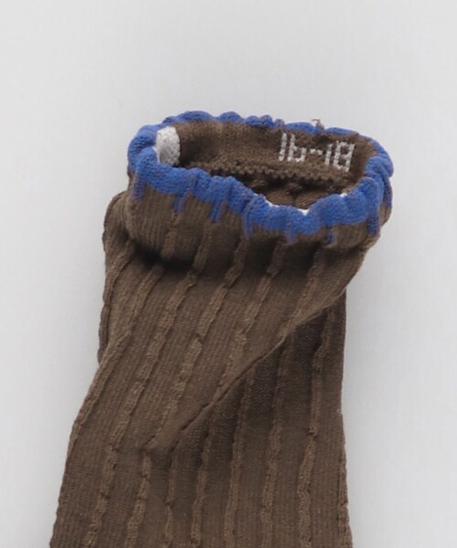 BRANSHES(ブランシェス)の「ブランケットステッチ風配色ソックス(ソックス/靴下・キッズ・ネイビー/ブラウン・13-15㎝/19-21㎝/16-18㎝)」の5枚目の写真