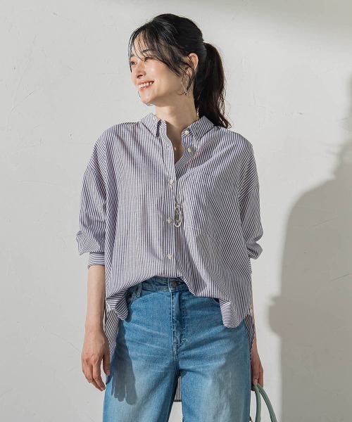 LAUTREAMONT（ロートレアモン）の「2WAYアレンジブラウス（シャツ/ブラウス・レディース・ブラウン/ピンク/ブラウン系その他・9号）」の6枚目の写真