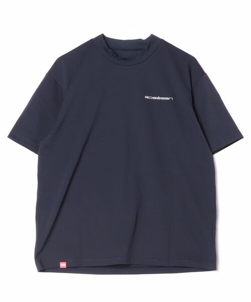 ROSASEN(ロサーセン)の「【Rosasen/GOLF】 ファインクール 半袖モックネックシャツ(ポロシャツ・メンズ・ネイビー/ホワイト/ワインレッド/グリーン・50/52)」の3枚目の写真