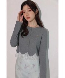 Rirandture（リランドチュール）の「レースヘムカットカーディガン（Tシャツ/カットソー）」