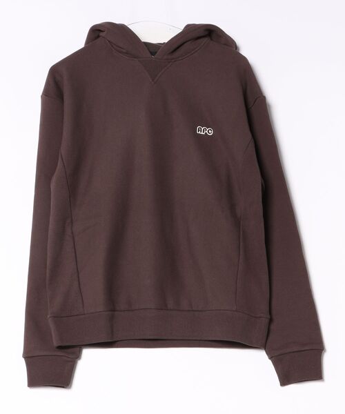 A.P.C.(アーペーセー)の「HOODIE 406PATCH H(パーカー・メンズ・ブラック/ブラウン/グレー・XS/M/L/S)」の3枚目の写真