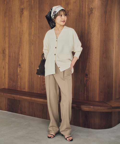 Spick & Span(スピックアンドスパン)の「2WAYストレッチスリムストレートパンツ(スラックス・レディース・ブラック/ベージュ・36/38)」の10枚目の写真